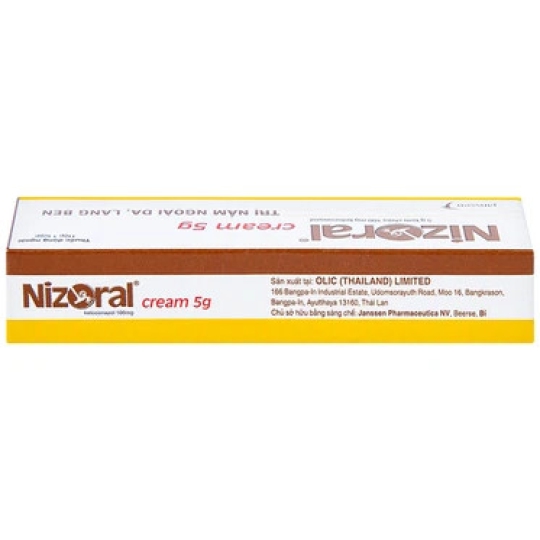 Thuốc Nizoral Cream Olic điều trị nhiễm nấm ngoài da (15g)