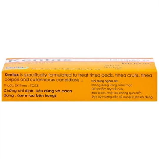 Thuốc kem Kentax DeltaPharm điều trị các bệnh nấm ngoài da (5g)