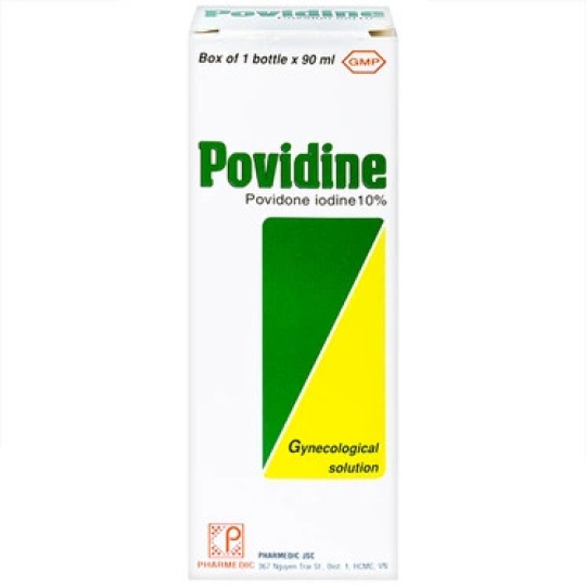 Dung dịch phụ khoa Povidine 10% Pharmedic hỗ trợ sát trùng phụ khoa (90ml)