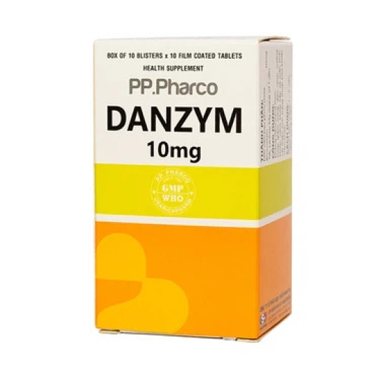 Viên uống Danzym 10mg Usarichpharm hỗ trợ giảm phù nề (100 viên)