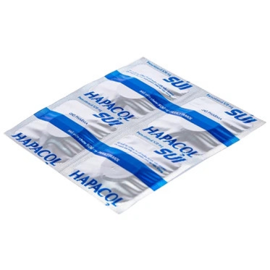 Thuốc Hapacol sủi 500mg DHG hỗ trợ giảm đau và hạ sốt (4 vỉ x 4 viên)