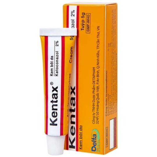 Thuốc kem Kentax DeltaPharm điều trị các bệnh nấm ngoài da (5g)