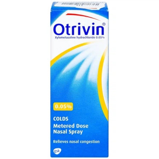 Thuốc Otrivin 0.05% xịt mũi Novartis trị viêm mũi dị ứng, viêm xoang (Chai 10ml)