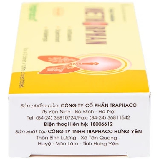 Thuốc ho Methorphan Traphaco hỗ trợ điều trị ho khan, ho có đờm (2 vỉ x 10 viên)