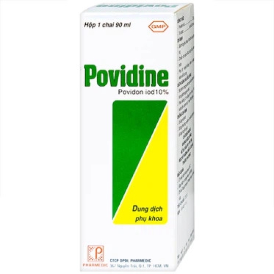 Dung dịch phụ khoa Povidine 10% Pharmedic hỗ trợ sát trùng phụ khoa (90ml)