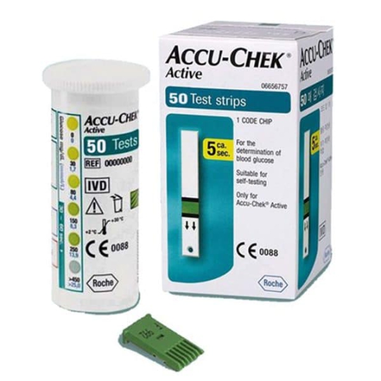  Que Thử Đường Huyết ACCU-CHECK ACTIVE (50 Que)
