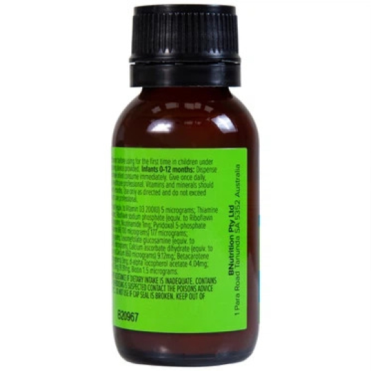 Siro Brauer Baby & Kids Liquid Multivitamin For Infants bổ sung vitamin tăng cường sức khỏe (45ml)