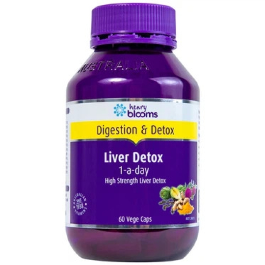 Viên uống Liver Detox 1-A-Day Henry Blooms hỗ trợ giải độc gan, bảo vệ gan (30 viên)