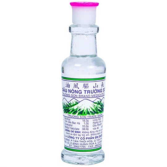 Dầu nóng Trường Sơn hỗ trợ giảm đau nhức, trúng gió, sổ mũi (1 chai x 10ml)