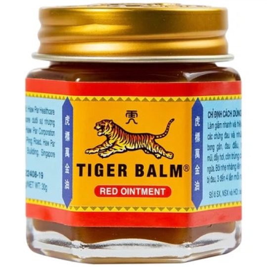 Cao Tiger Balm Red Haw Par giảm đau đầu, nghẹt mũi, đau nhức cơ, bong gân (30g)