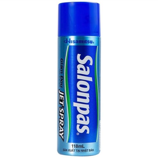 Chai xịt Salonpas Jet Spray Hisamitsu giảm đau kháng viêm (118ml)