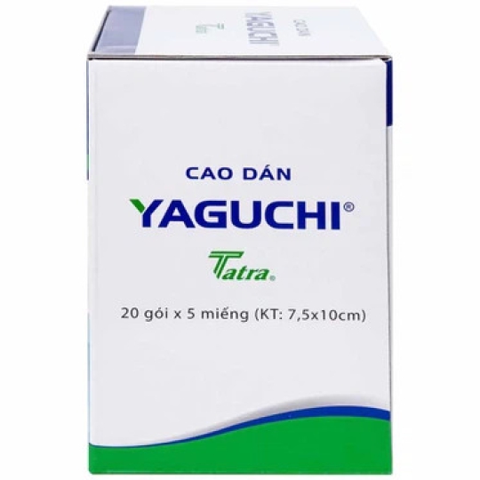 Cao dán Yaguchi Tatra giảm đau, kháng viêm (5 miếng)