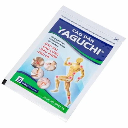 Cao dán Yaguchi Tatra giảm đau, kháng viêm (5 miếng)
