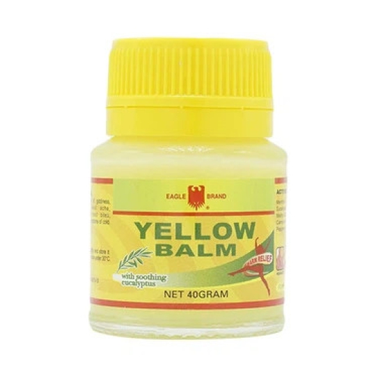 Cao vàng Eagle Brand Yellow Balm Borden hỗ trợ điều trị đau đầu, choáng váng (40g)