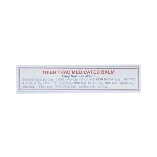 Dầu nóng Thiên Thảo Trường Sơn hỗ trợ điều trị cảm, cúm, nhức mỏi, đau trặc gân (50ml)